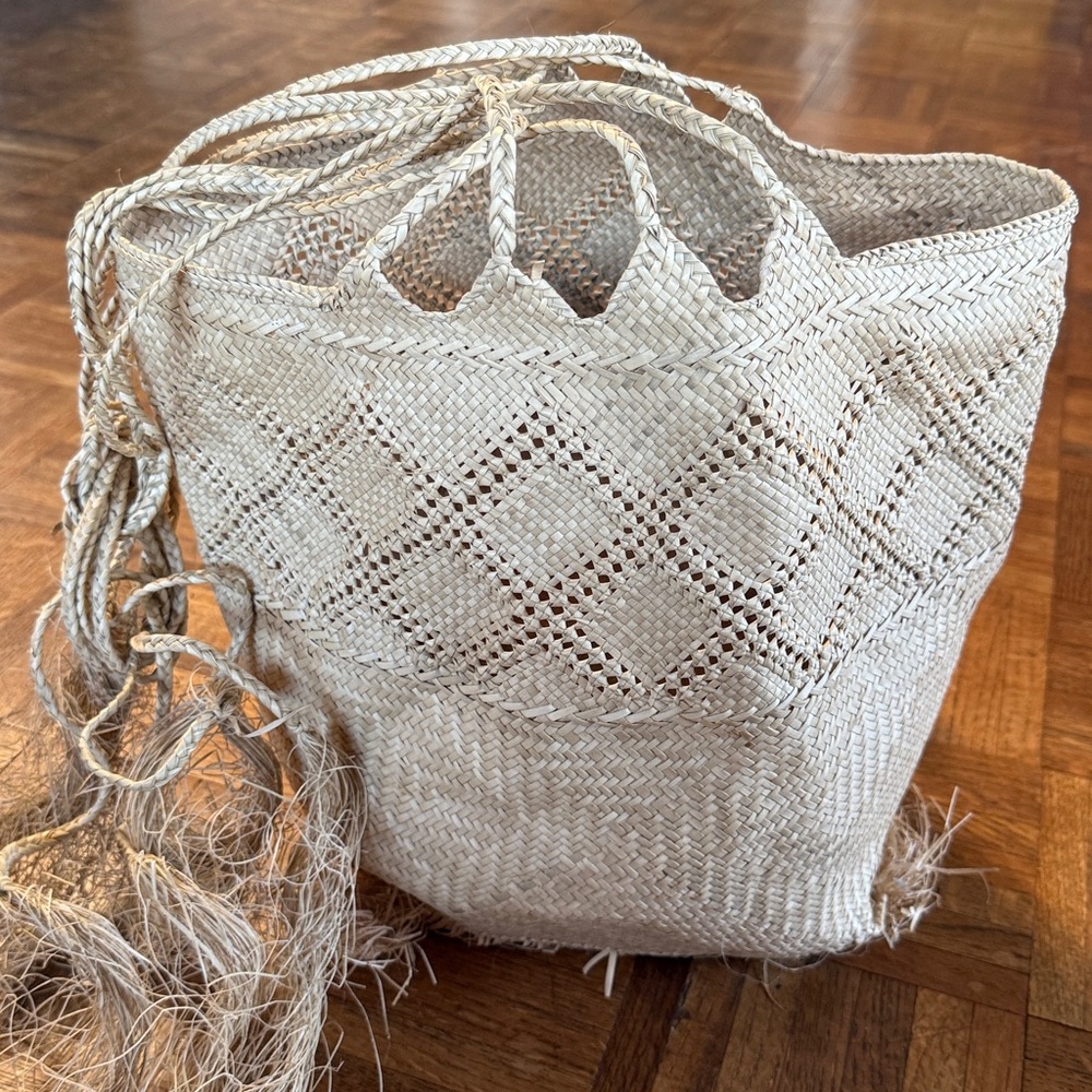 Woven Polynesian hand made Tote Bag